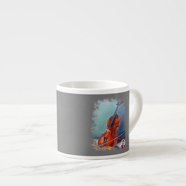 Violin Espresso Cup (Front Right)