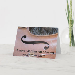 violin exam card