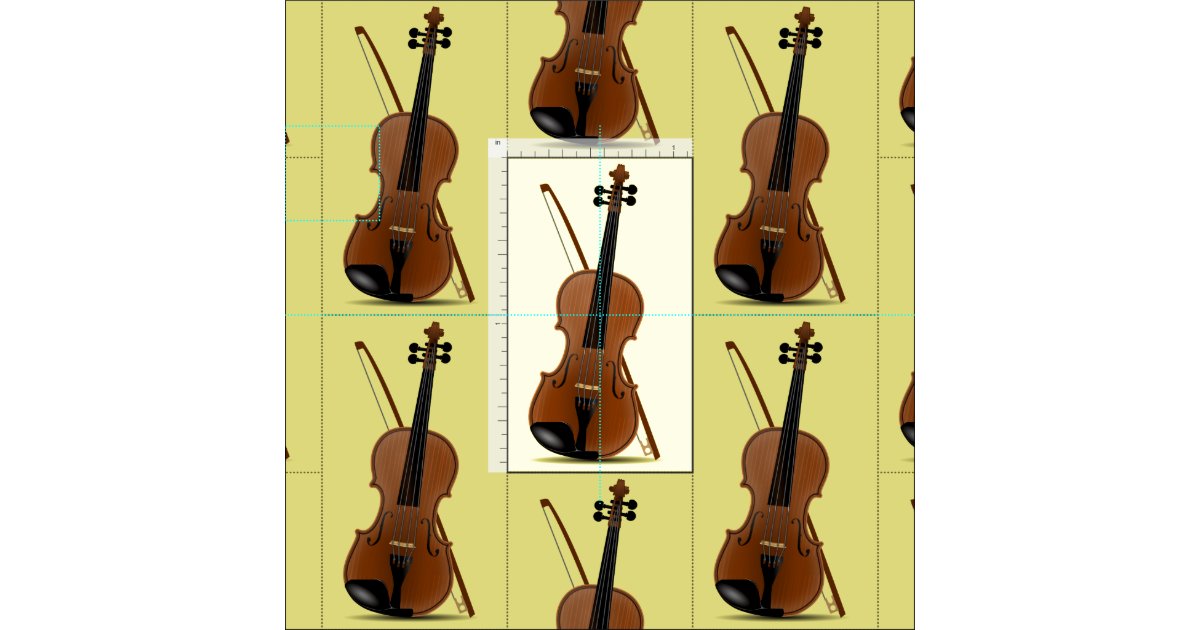 Violin Fabric Zazzle