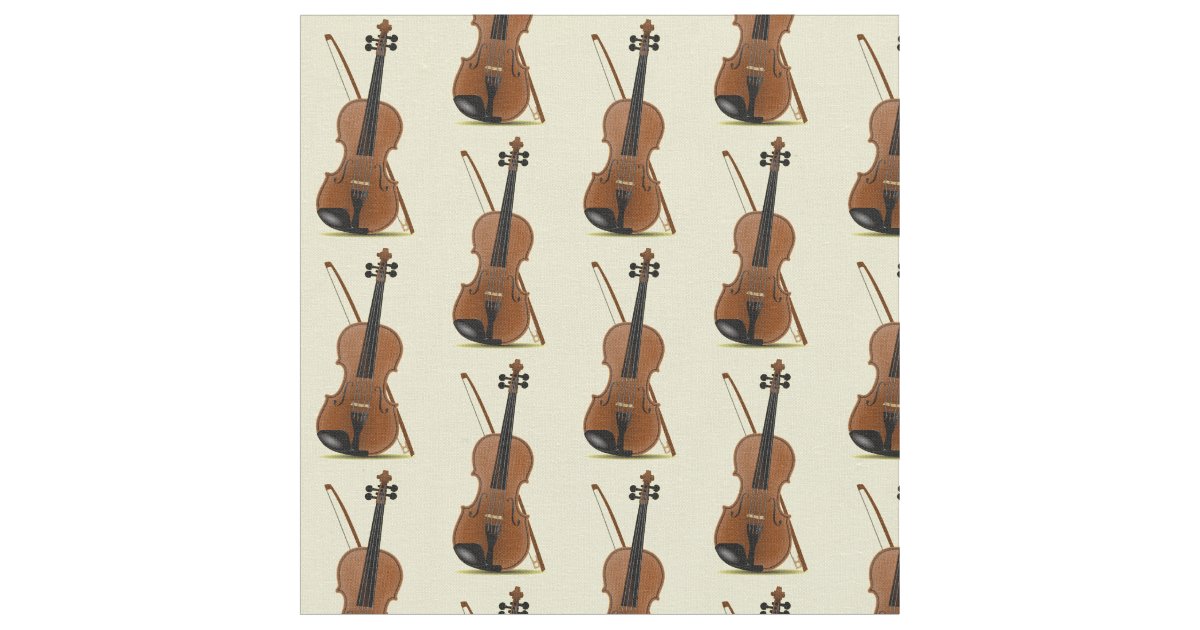 Violin Fabric Zazzle
