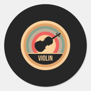 Violin For Violinists Classic Round Sticker