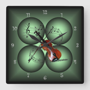 Violin ~Four Globe ~Musical Clock ~ Musical Scale~