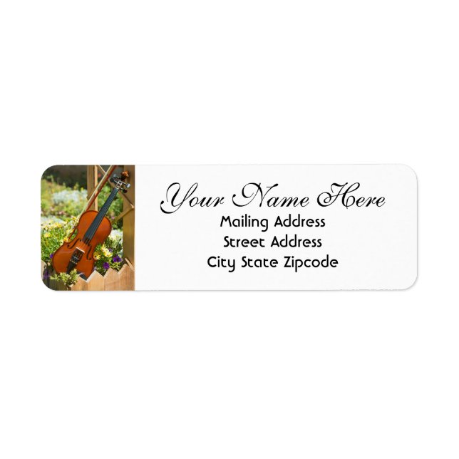 Violin Garden Return Address Label (Front)