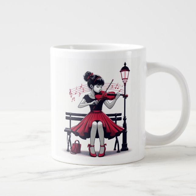 Violin Giant Coffee Mug (Right)