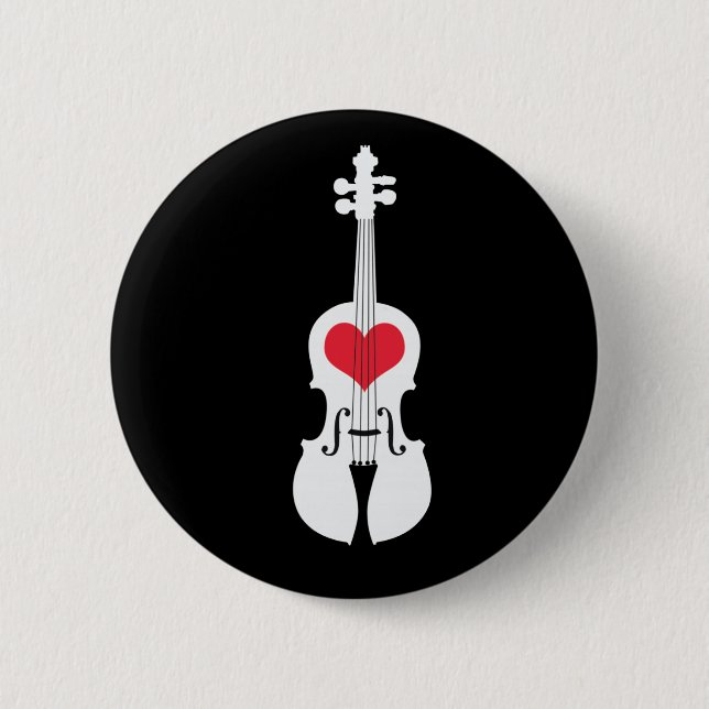 Violin Gift Button-Classic Design Pinback Button (Front)