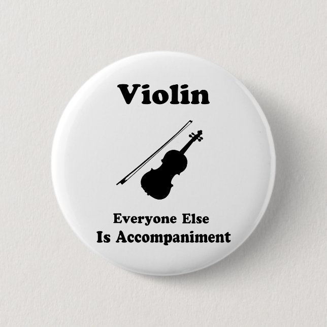 Violin Gift Pinback Button (Front)