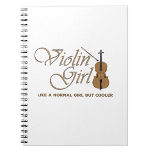 Violin Girl, like a normal girl but cooler Notebook