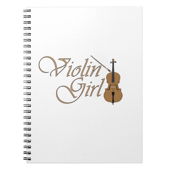 Violin Girl Notebook (Front)