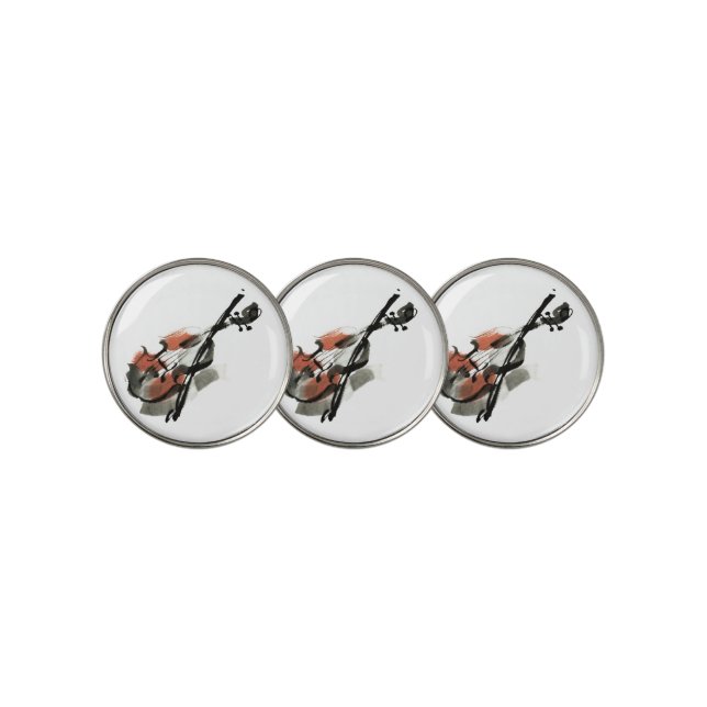 Violin Golf Ball Marker (3 Up)