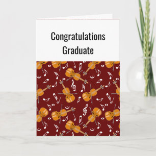 Violin Graduation Card