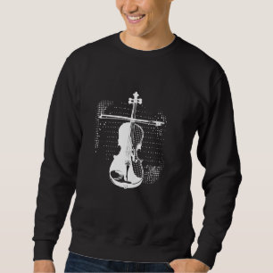 Violin Graphic Cello Bluegrass Music Sweatshirt
