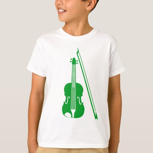 Violin _ Grass Green T_Shirt