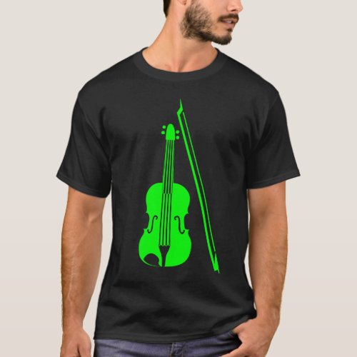 Violin _ Green T_Shirt