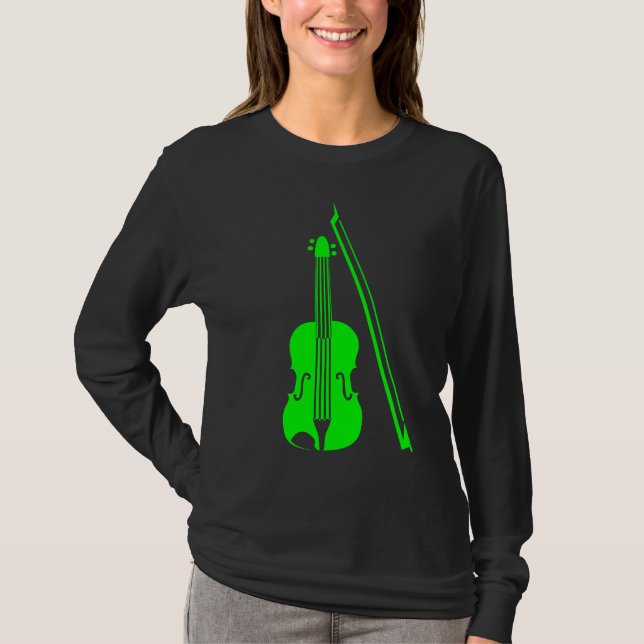 Violin - Green T-Shirt (Front)