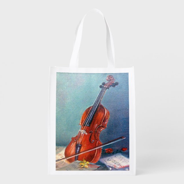 Violin Grocery Bag (Back)