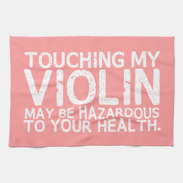 Violin Hazard Towel (Horizontal)