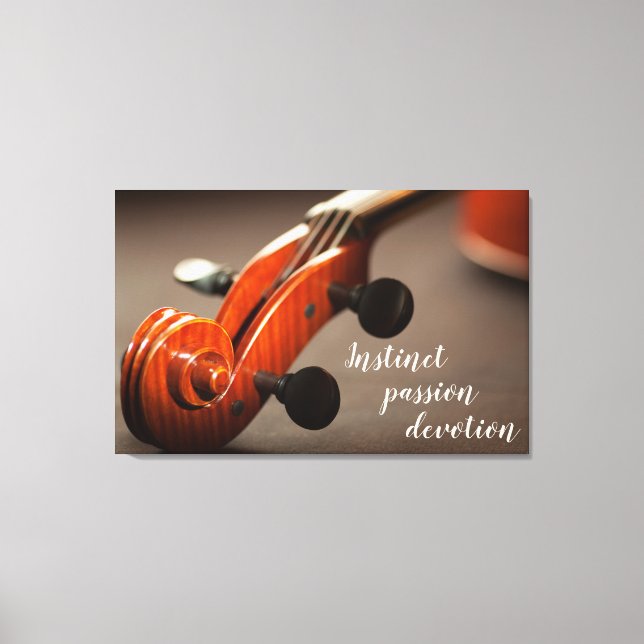 Violin Head Inspiration Canvas Print (Front)