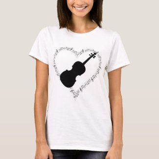 Violin Heart T-Shirt