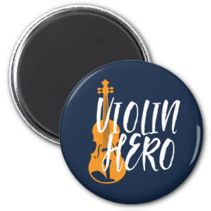 Violin Hero Vintage Violinist Orchestra Music Magnet