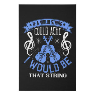 Violin - If A Violin String Could Ache Faux Canvas Print