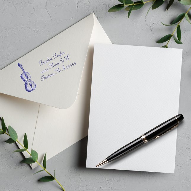 Violin Illustration  Personalized Self-inking Stamp (Creator Uploaded)