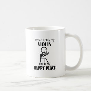 Violin, I'm In My Happy Place Coffee Mug