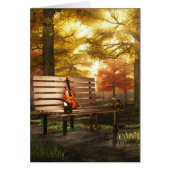 Violin in autumnal park (Front)