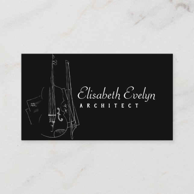  Violin Instrument Music Business card (Front)