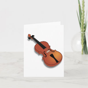 Violin Instrument Note Cards