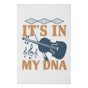 Violin - It's In My DNA Faux Canvas Print