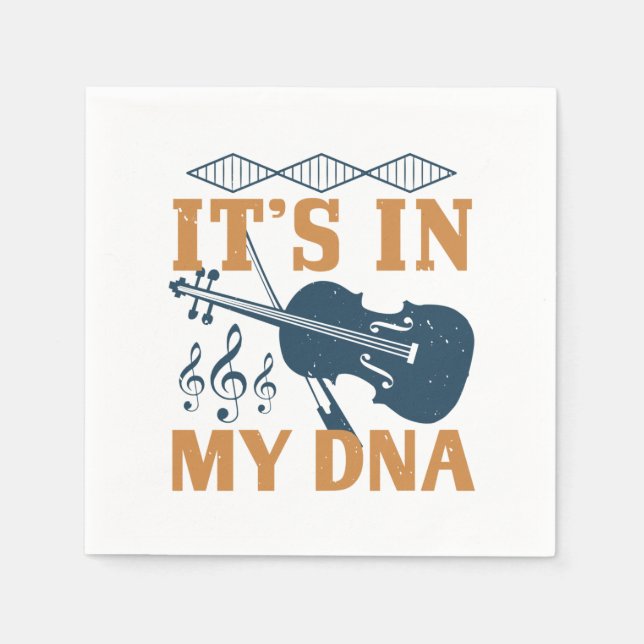 Violin - It's In My DNA Napkins (Front)