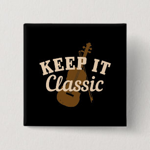 Violin - Keep It Classic Button