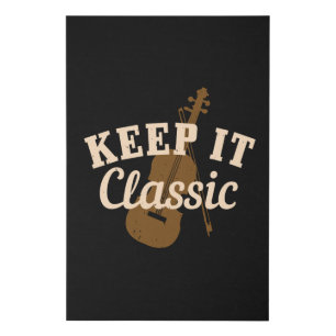Violin - Keep It Classic Faux Canvas Print