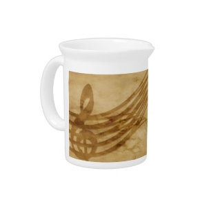 Violin key beverage pitcher