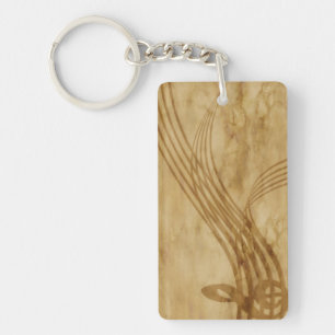Violin key keychain