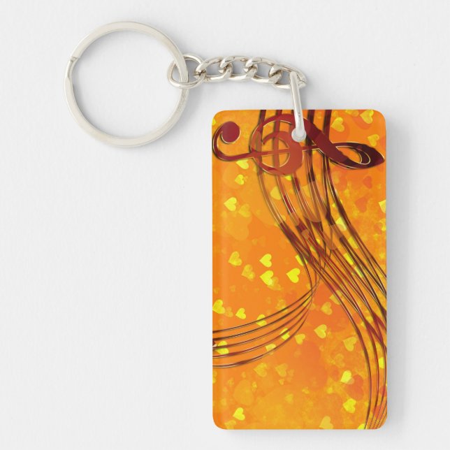 Violin key keychain (Front)