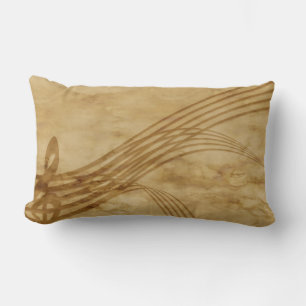 Violin key lumbar pillow