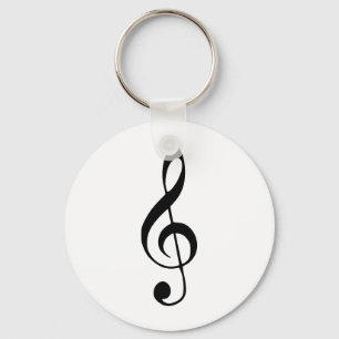 violin key music keychain