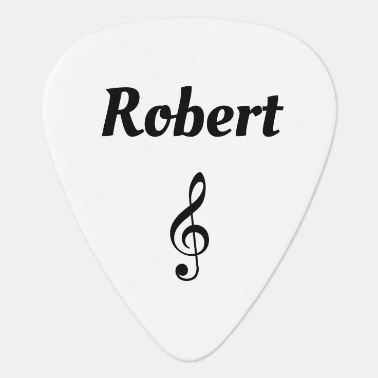 Violin Key Personalized Custom Name Guitar Pick Zazzle