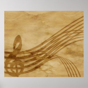 Violin key poster