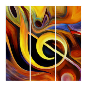 Violin key triptych