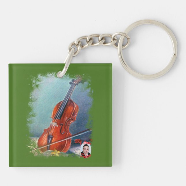 Violin Keychain (Back)
