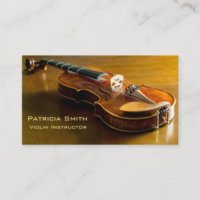 Violin Lesson Business Cards (Front)