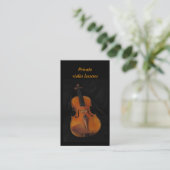 Violin Lessons Business Card (Standing Front)