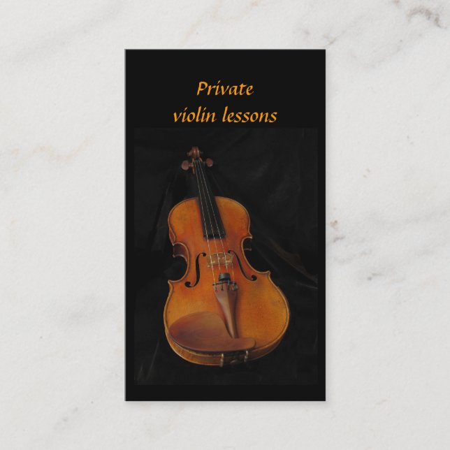Violin Lessons Business Card (Front)