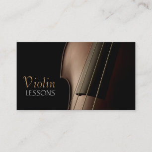 Violin Lessons, Music, Instruments Business Card