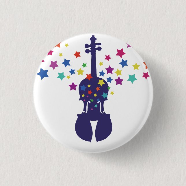 Violin Little Star Button (Front)