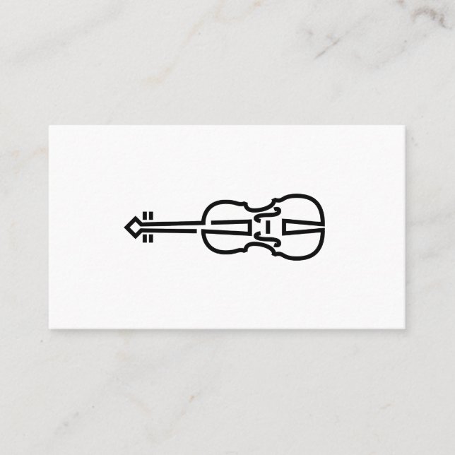 Violin Logo - Business Cards (Front)