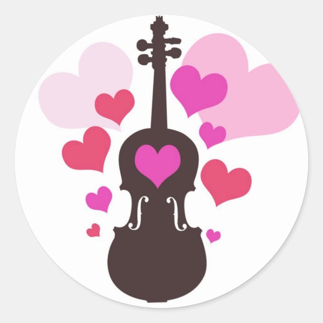 Violin Love Stickers (Front)