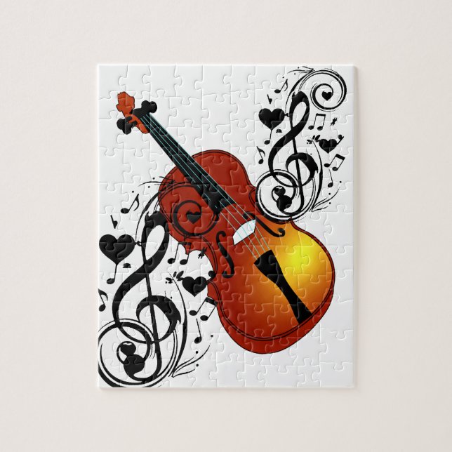 Violin,Lover at Heart_ Jigsaw Puzzle (Vertical)